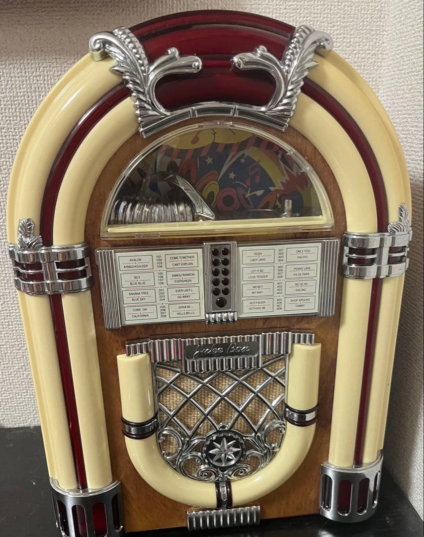 レトロ ジュークボックス ライトアップ機能付き