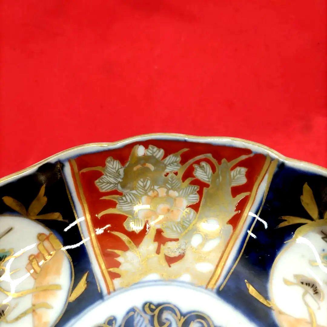 有田焼　伊万里焼　古伊万里　金彩　色絵　なます皿　小皿　小鉢　5寸皿5客セット⑥