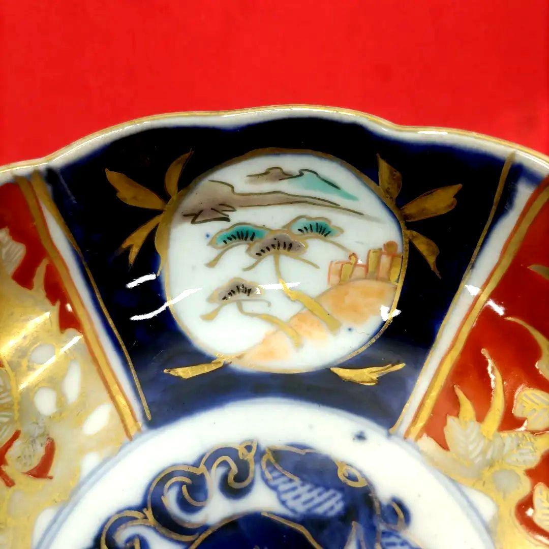 有田焼　伊万里焼　古伊万里　金彩　色絵　なます皿　小皿　小鉢　5寸皿5客セット⑥