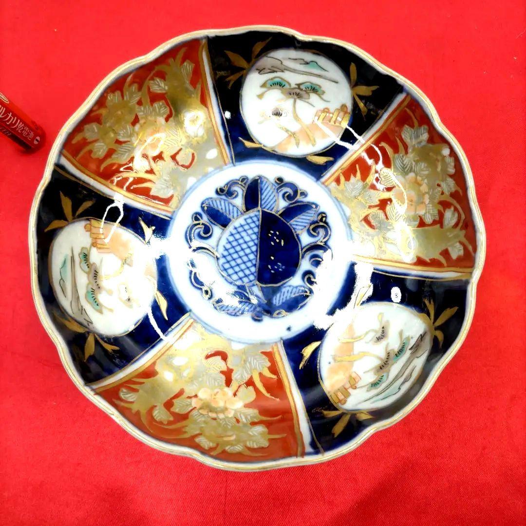 有田焼　伊万里焼　古伊万里　金彩　色絵　なます皿　小皿　小鉢　5寸皿5客セット⑥