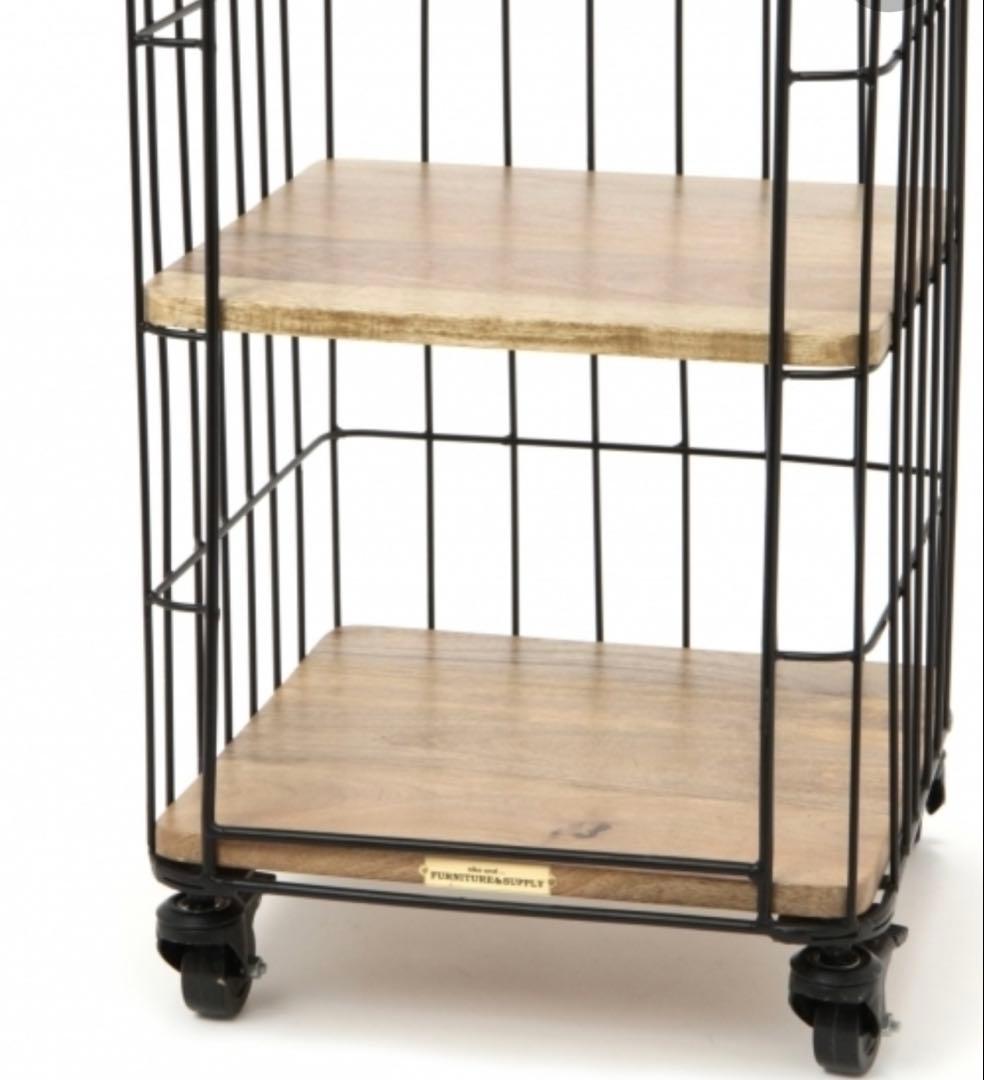 ✨新品【niko and...キャスターラックスクエア収納.三段ワゴン】大人気！