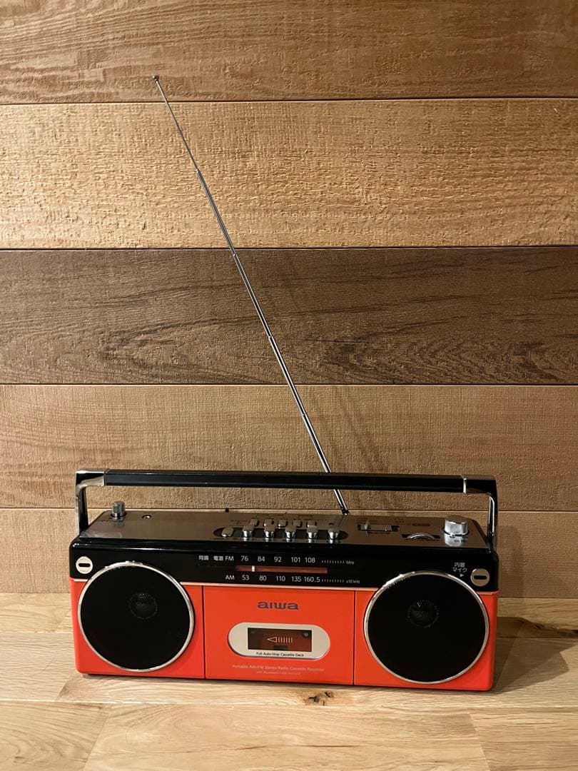 【極美品】aiwa ポータブルラジカセ audio -G RCP2オレンジ