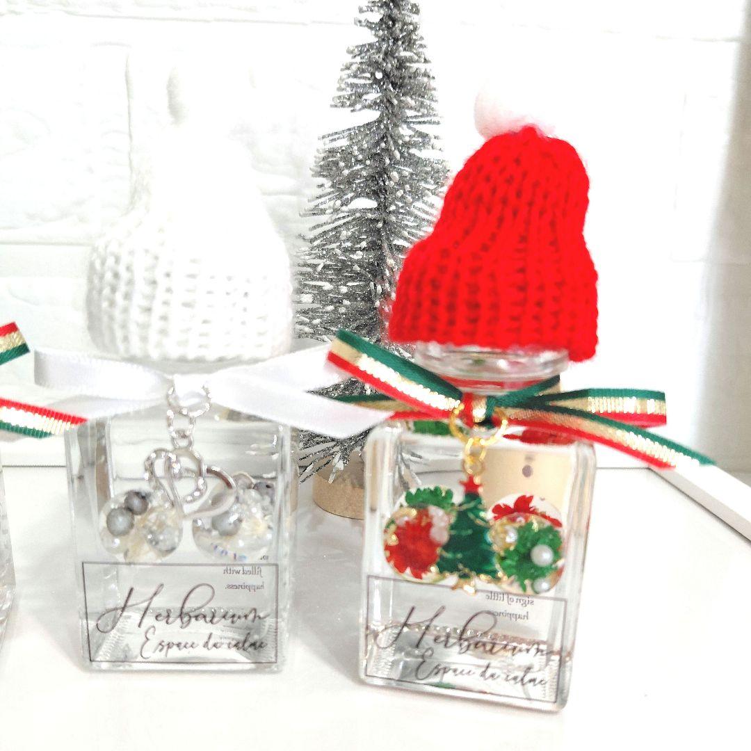 No.151 クリスマスver.冬のぷかぷかハーバリウム3本set