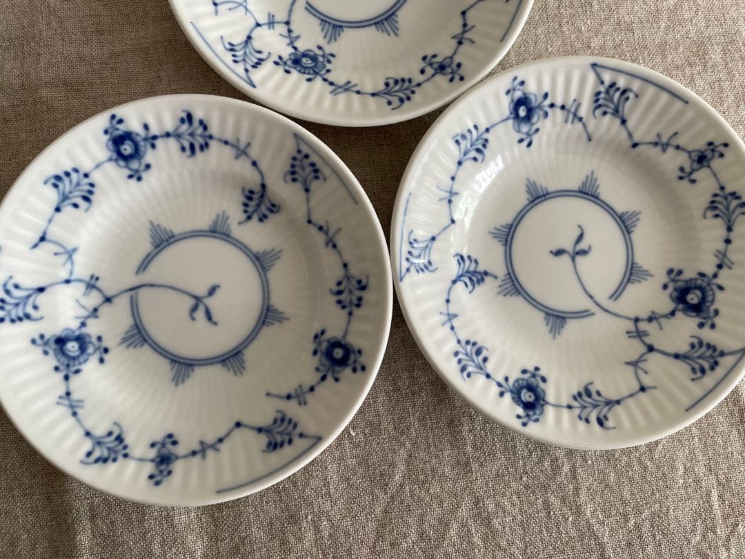 【新品未使用】ロイヤルコペンハーゲン　ブルーコペンハーゲン　ミニプレート3枚