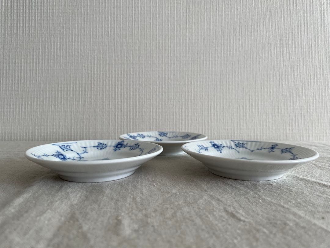 【新品未使用】ロイヤルコペンハーゲン　ブルーコペンハーゲン　ミニプレート3枚