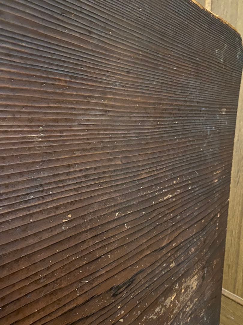 希少◾️美しい年輪　屋久杉 浮造り 無垢  一枚板 座卓  昭和初期〜中期