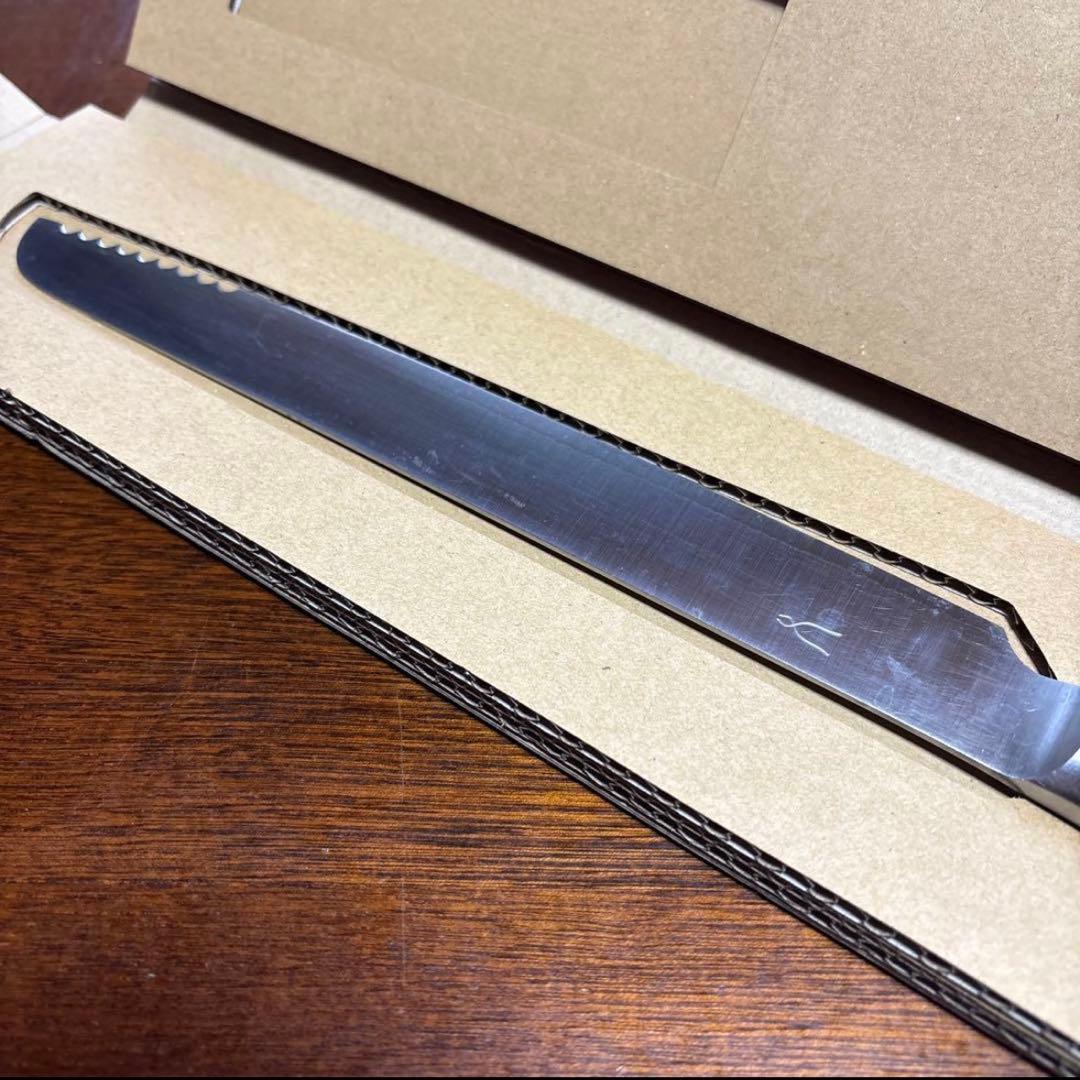 タダフサ工房　高級パン切りナイフ ステンレススチール 波刃