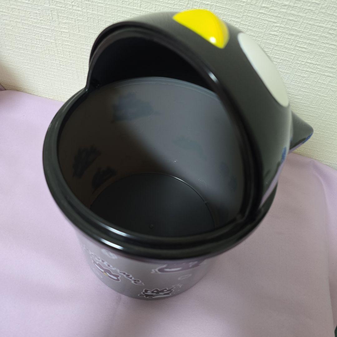 サンリオ バッドばつ丸 BAD BADTZ-MARU フタ付きゴミ箱