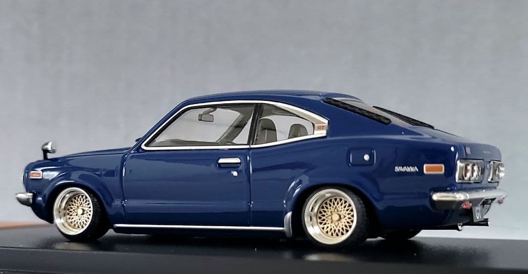 1/43　マツダ　サバンナ改　クーペ　RX-3　SSRメッシュ　アルミ製　深リム