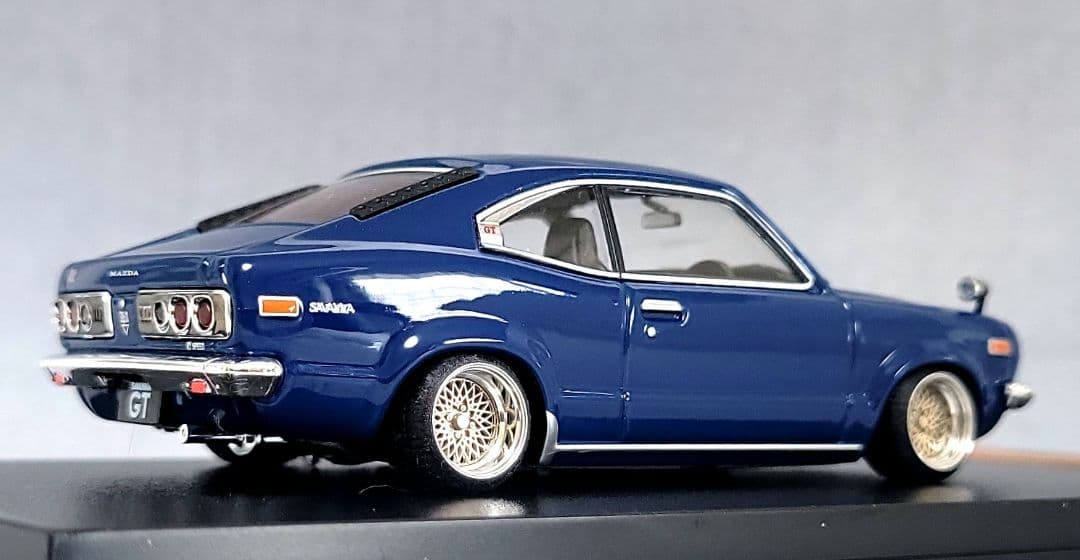 1/43　マツダ　サバンナ改　クーペ　RX-3　SSRメッシュ　アルミ製　深リム