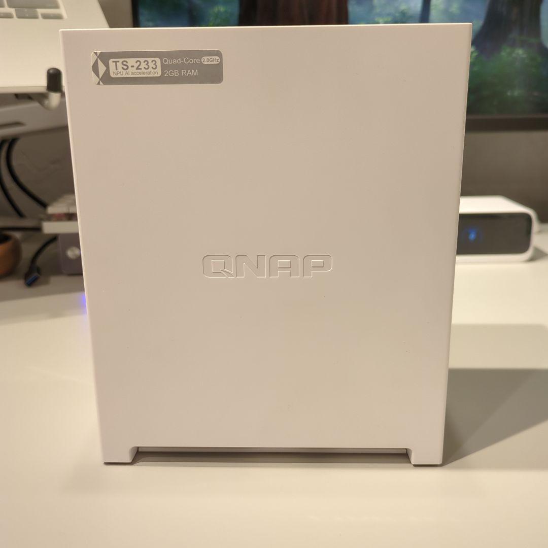 QNAP TS-233 2ベイ NAS 本体のみ 初期化済 HDD無 動作確認済