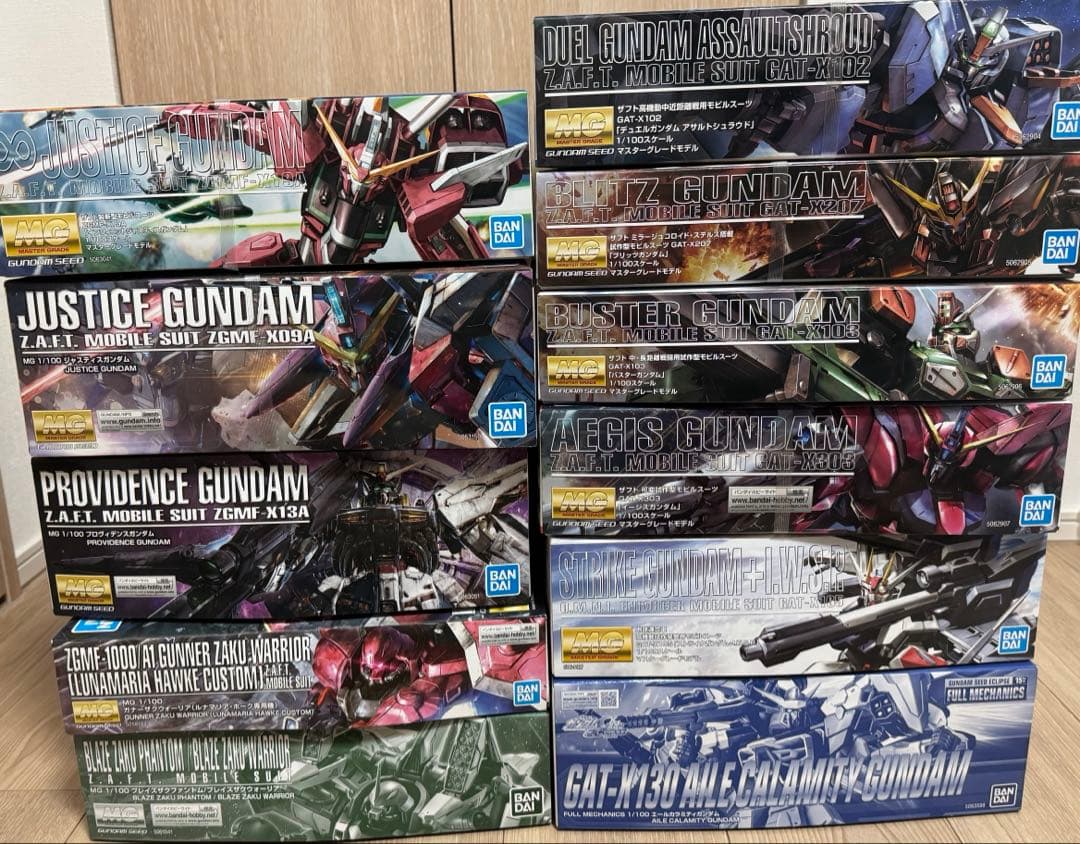 新品SEED ガンプラMG 11種セット バラ売なし