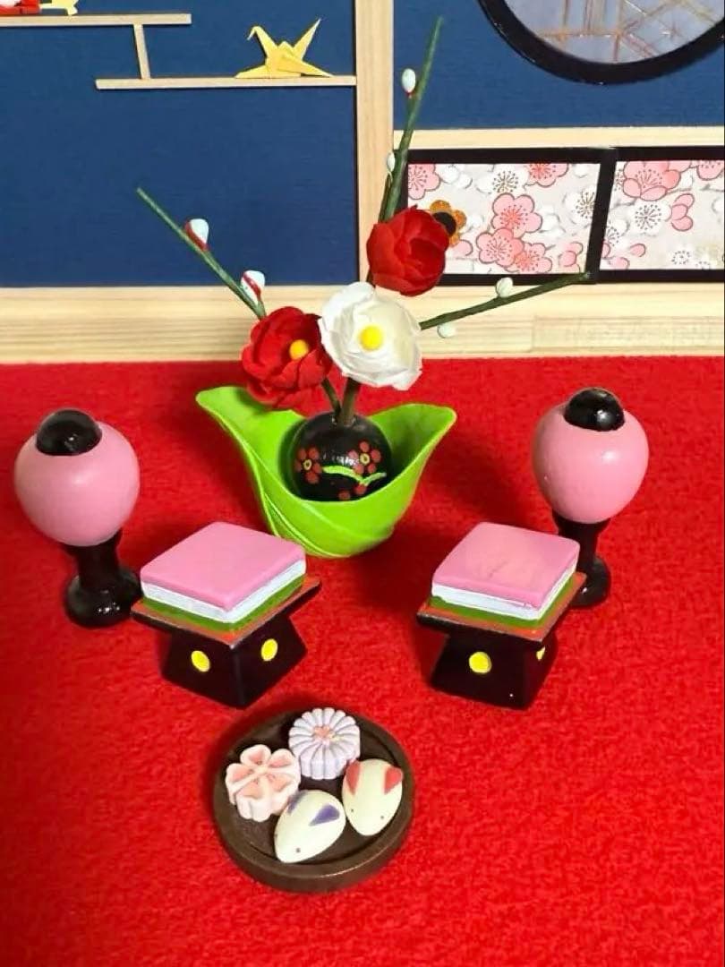 雛祭　桃の節句　雛人形　創作ちりめんうさぎ人形　おひな様　ひな祭り　ちりめん細工