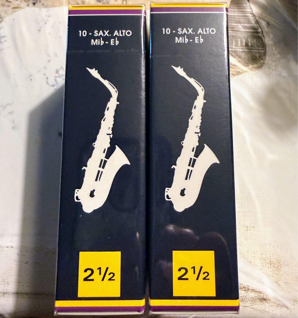 新品未開封 Vandoren アルトサックスリード 2 1/2 10枚入り2箱