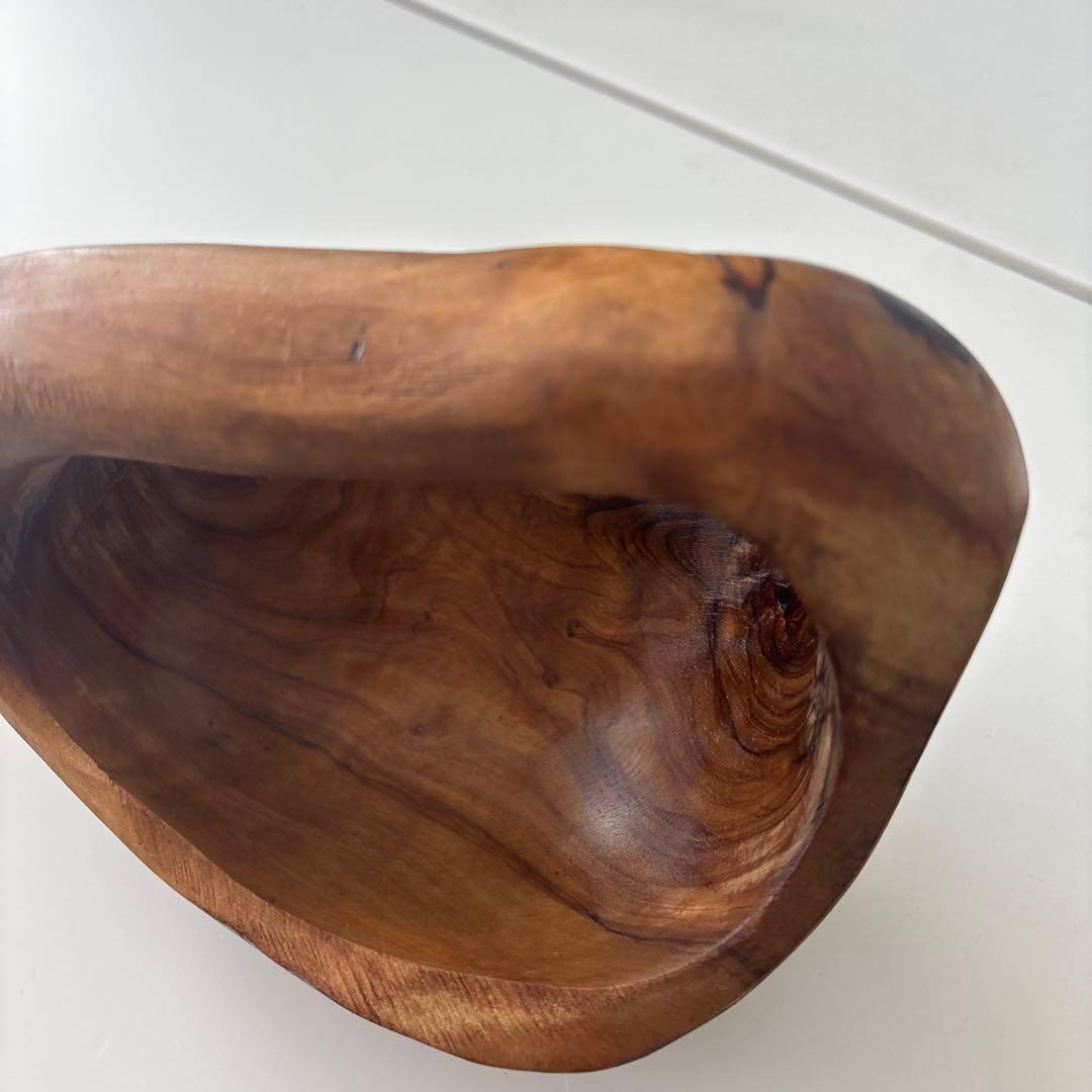 オリーブウッドのバスケットボウル