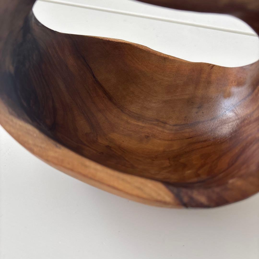 オリーブウッドのバスケットボウル