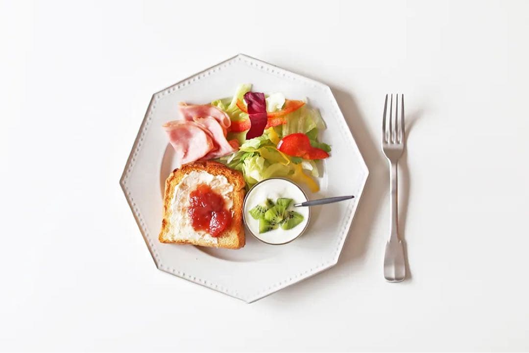 吉田健宗/白釉/オクトゴナル丸皿プレート　２枚セット