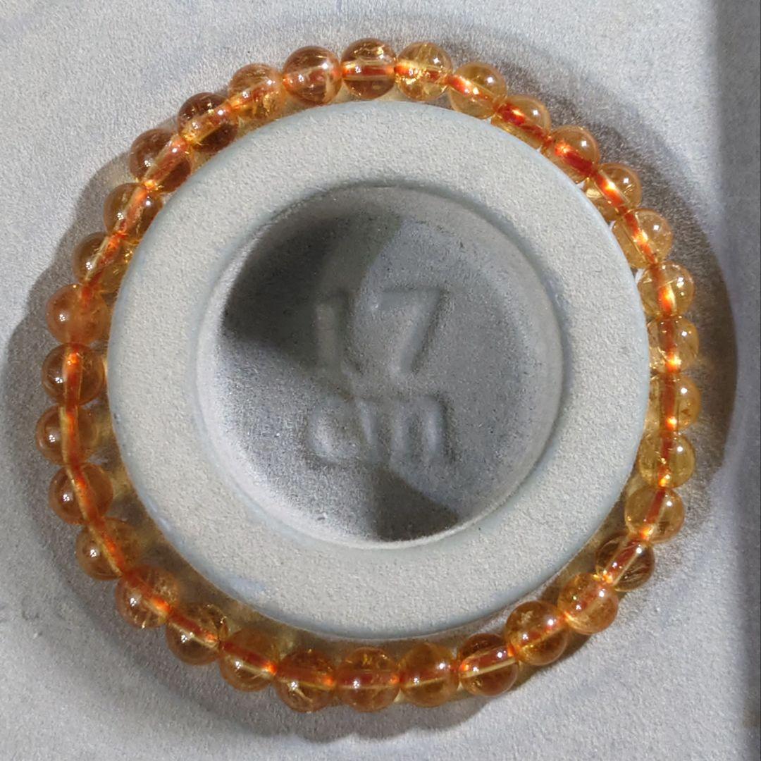 ★インペリアルトパーズ  6.1 ミリ珠 ブレス⑧(SA+)