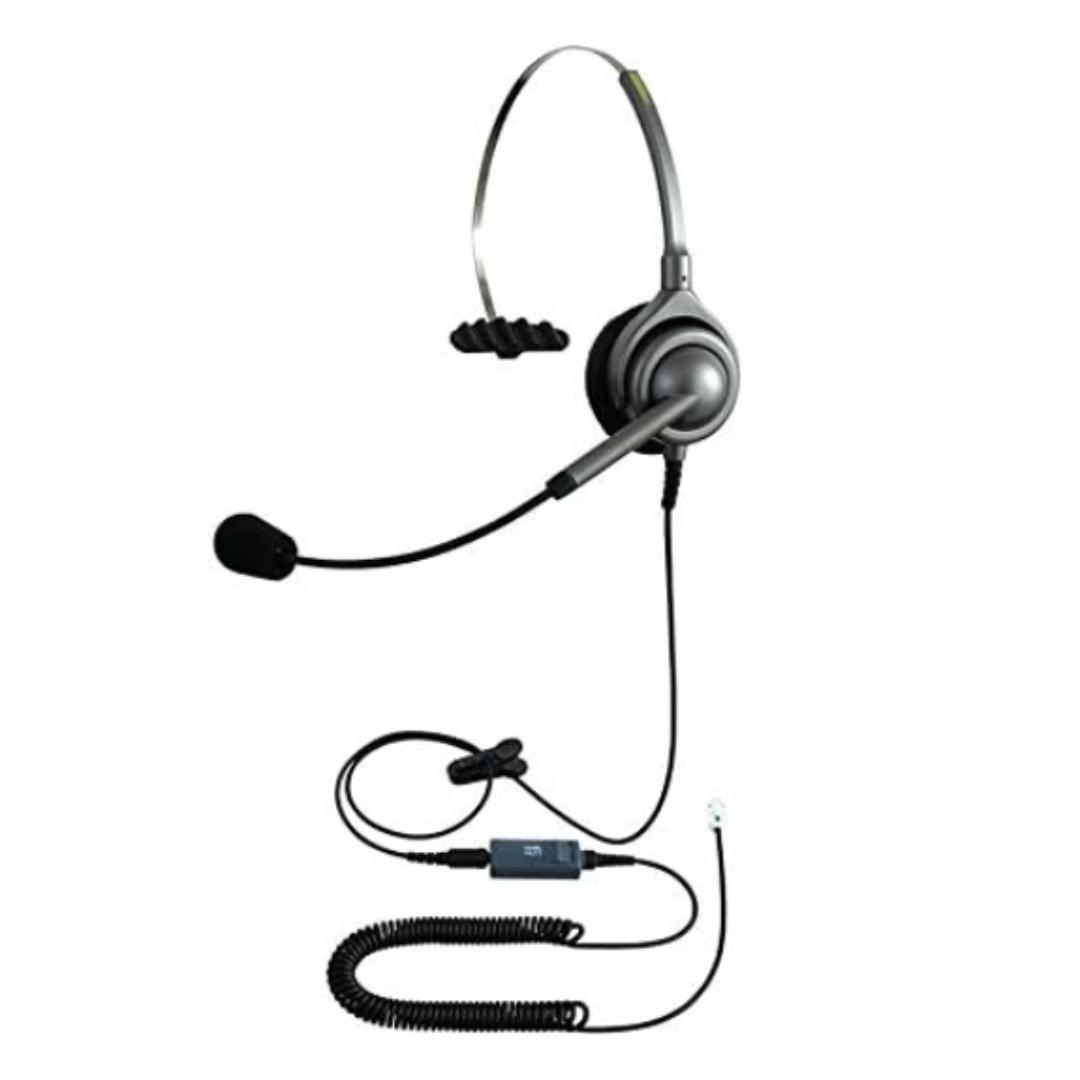 エンタープライズヘッドセット⭐片耳有線 音量調整ミュート機能 EN-M-VMC3