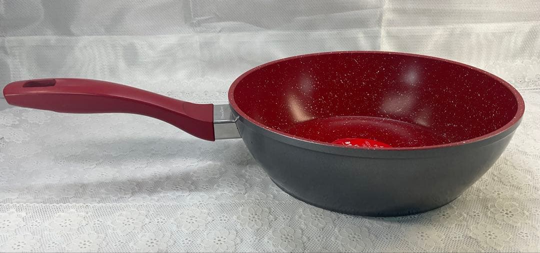 フレーバーストーンFlavorStone フライパン、鍋セット 2個 赤