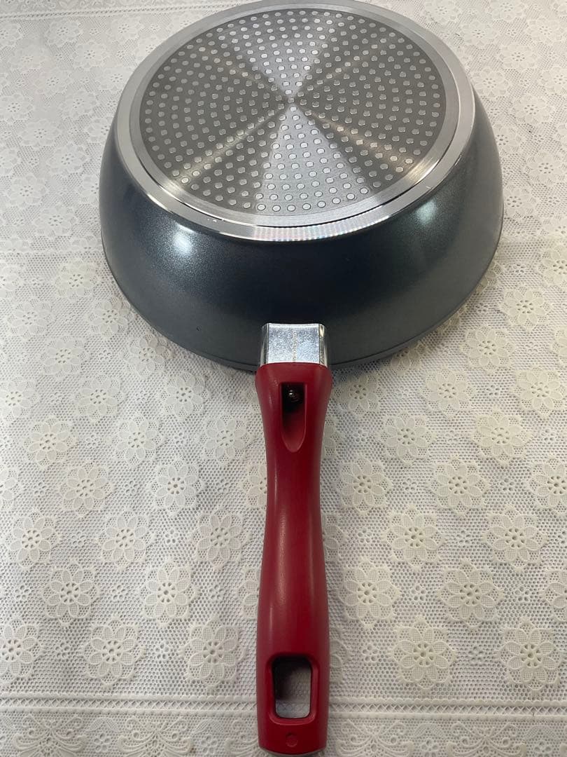 フレーバーストーンFlavorStone フライパン、鍋セット 2個 赤