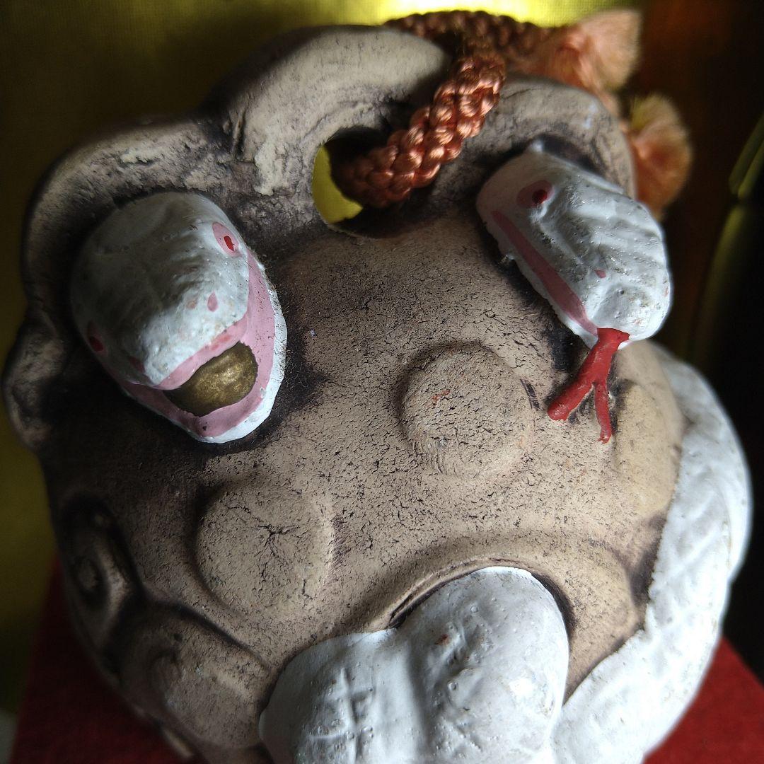 陶器製 蛇の装飾品 約10cm