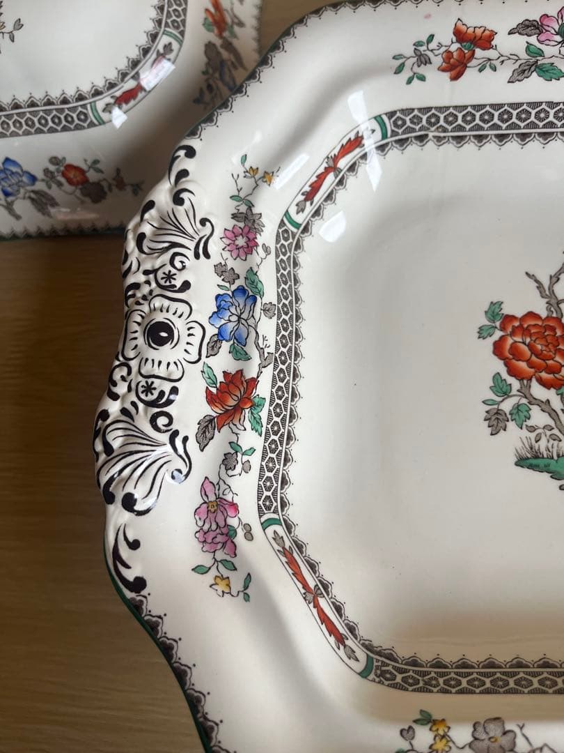 蓋付きボウル　イギリス　SPODE　ヴィンテージ　陶磁器