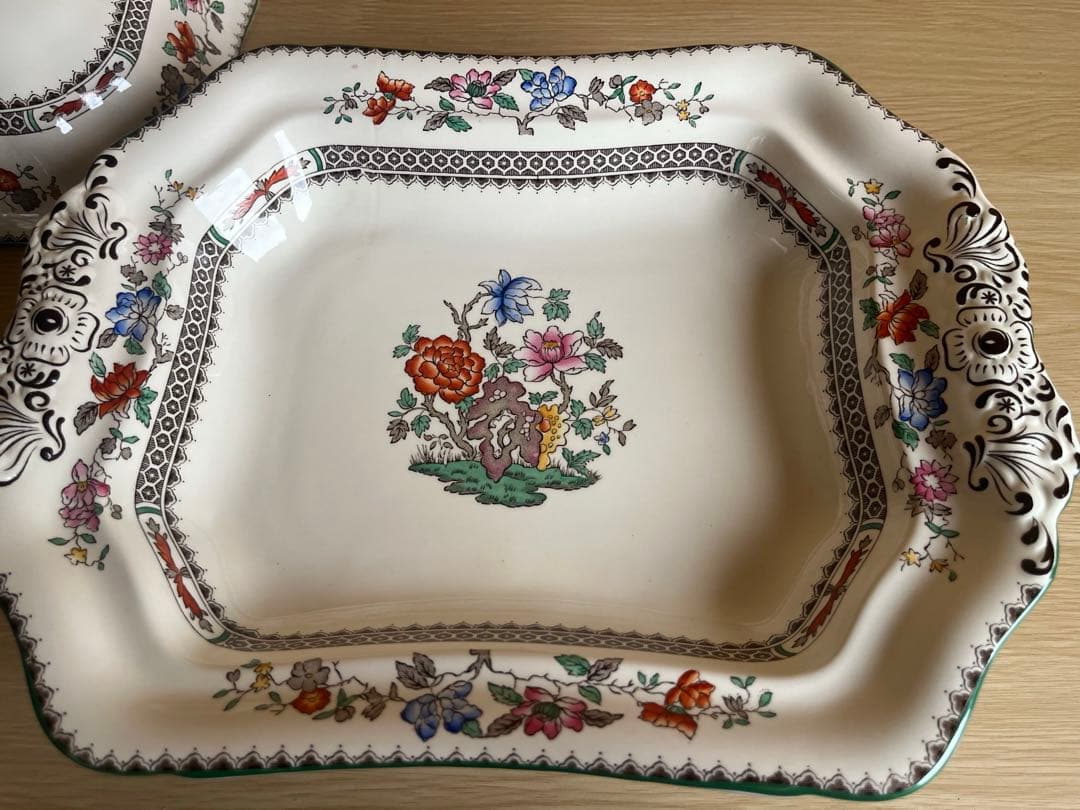 蓋付きボウル　イギリス　SPODE　ヴィンテージ　陶磁器