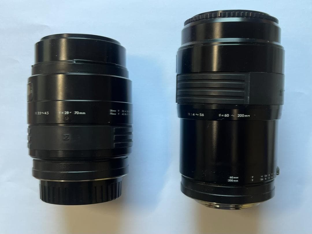 SIGMA ズームレンズ 28-70mm 60-200mm