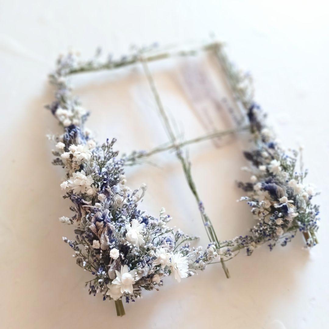 新品 未使用 魔女の棲む森 ドライフラワー リース フレーム 窓枠 額縁