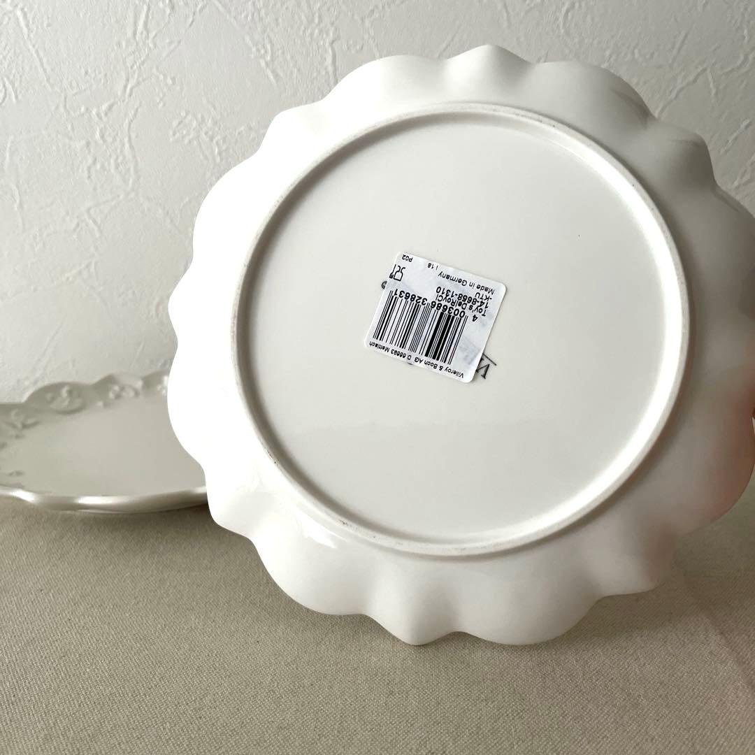 M439 ○ビレロイ＆ボッホ　クリスマス輪花プレート【2枚】未使用　かわいい