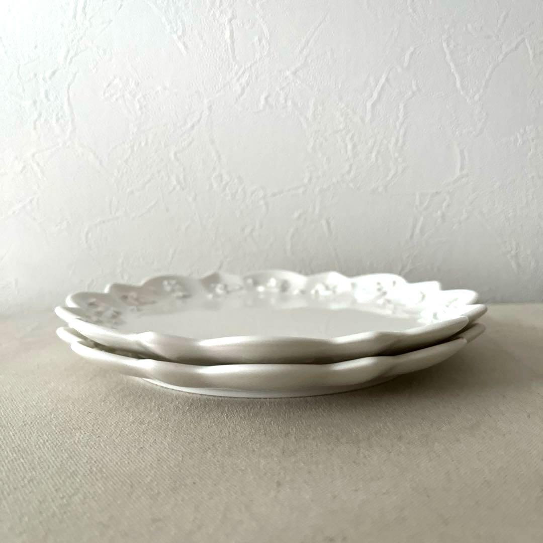 M439 ○ビレロイ＆ボッホ　クリスマス輪花プレート【2枚】未使用　かわいい