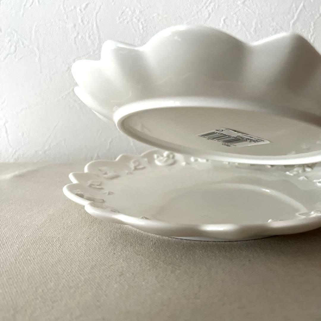 M439 ○ビレロイ＆ボッホ　クリスマス輪花プレート【2枚】未使用　かわいい