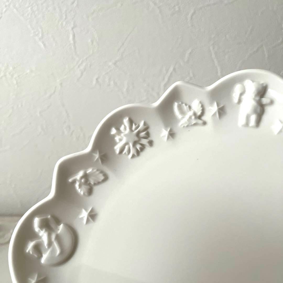 M439 ○ビレロイ＆ボッホ　クリスマス輪花プレート【2枚】未使用　かわいい