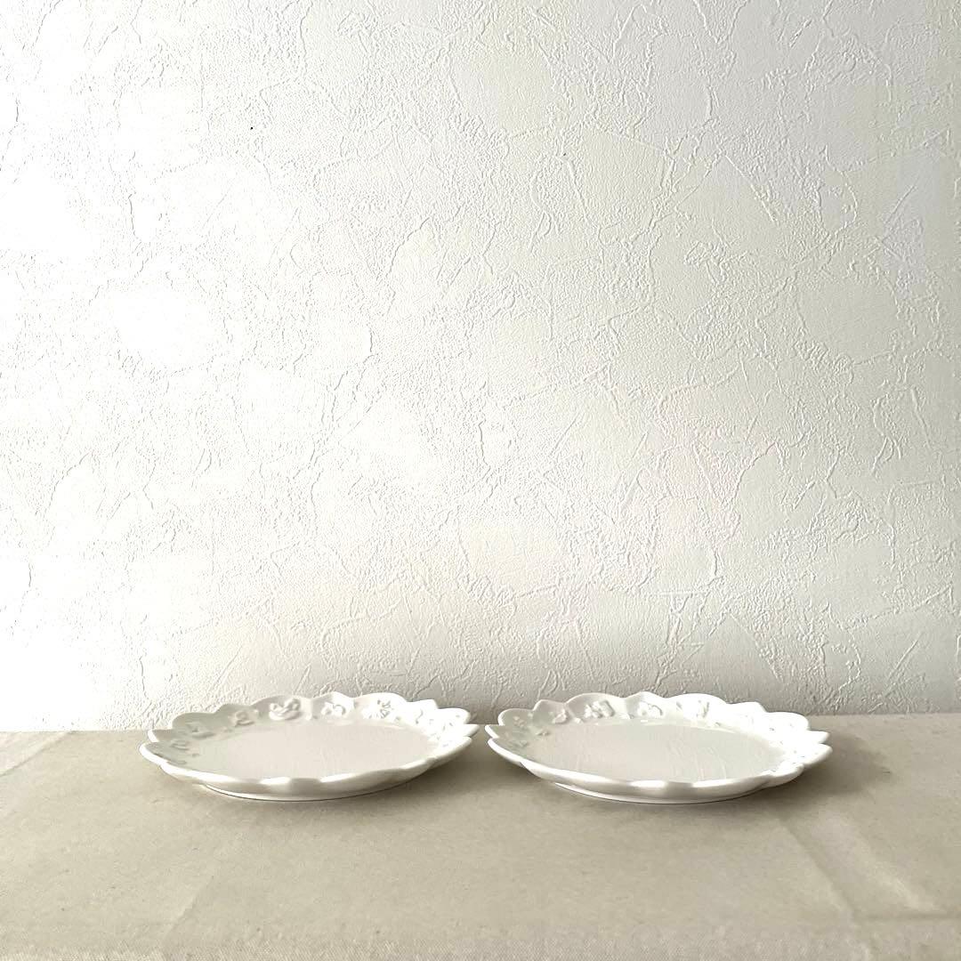 M439 ○ビレロイ＆ボッホ　クリスマス輪花プレート【2枚】未使用　かわいい