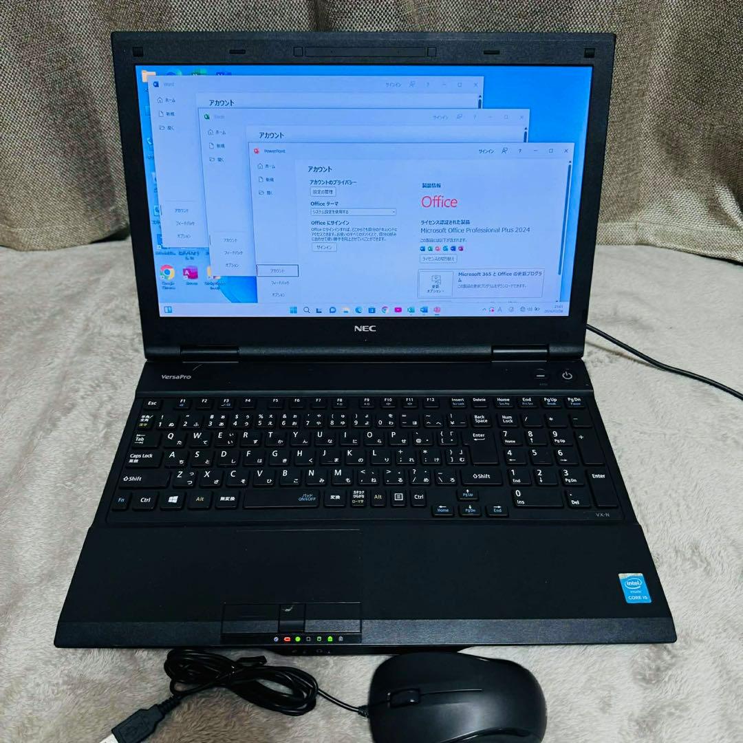 S352 NECノートパソコン i5メモリ8G高速Windows11オフィス付き