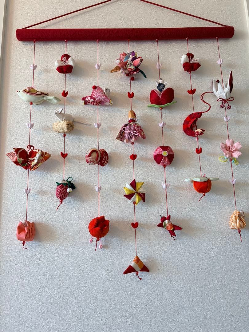 可愛いつるし雛No.191 壁掛けタイプ・ひな祭り・桃の節句・さげもんつるし飾り