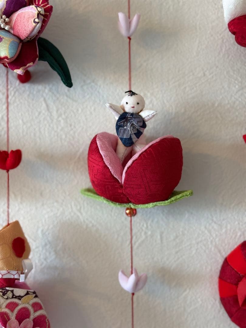 可愛いつるし雛No.191 壁掛けタイプ・ひな祭り・桃の節句・さげもんつるし飾り