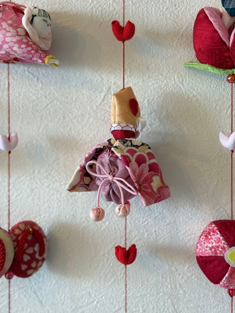 可愛いつるし雛No.191 壁掛けタイプ・ひな祭り・桃の節句・さげもんつるし飾り