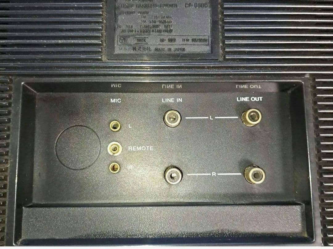 SONY CF-6500 ラジカセ FM/AMラジオ動作確認済アンテナ破損レトロ