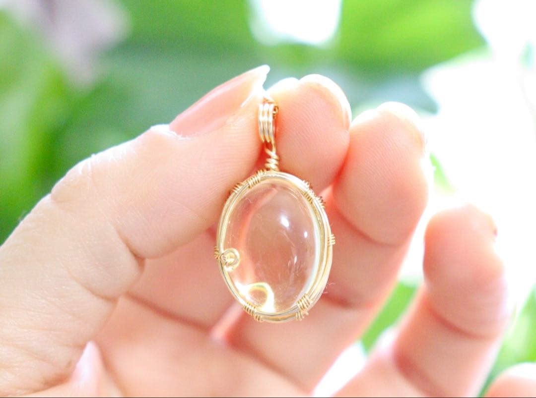 アンダラクリスタルワイヤージュエリーネックレス✧セレスチャルイエロー✧