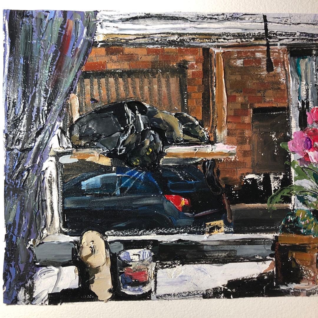 油彩『Weekday Off』