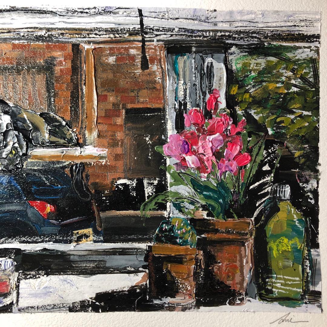 油彩『Weekday Off』