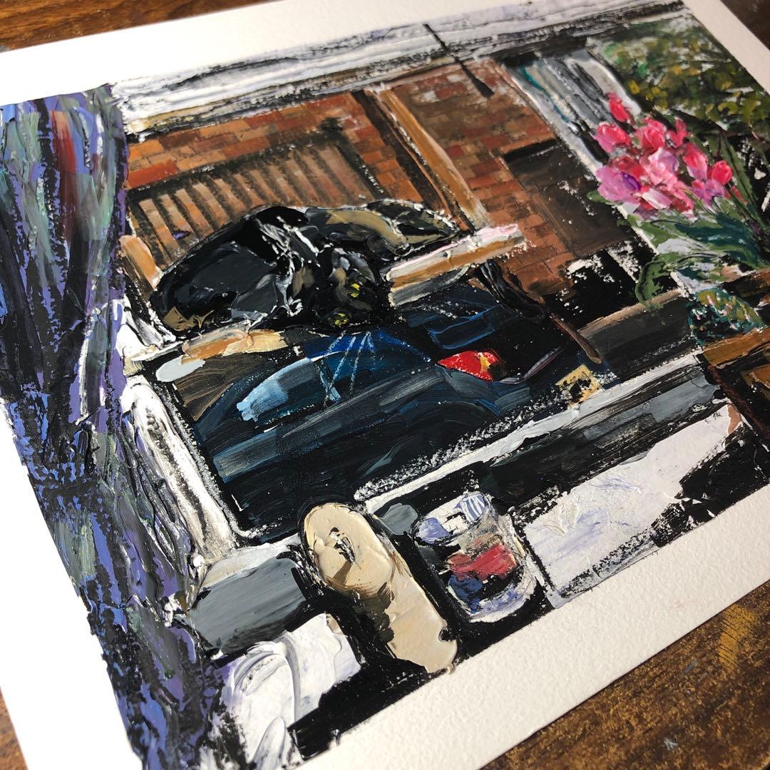 油彩『Weekday Off』