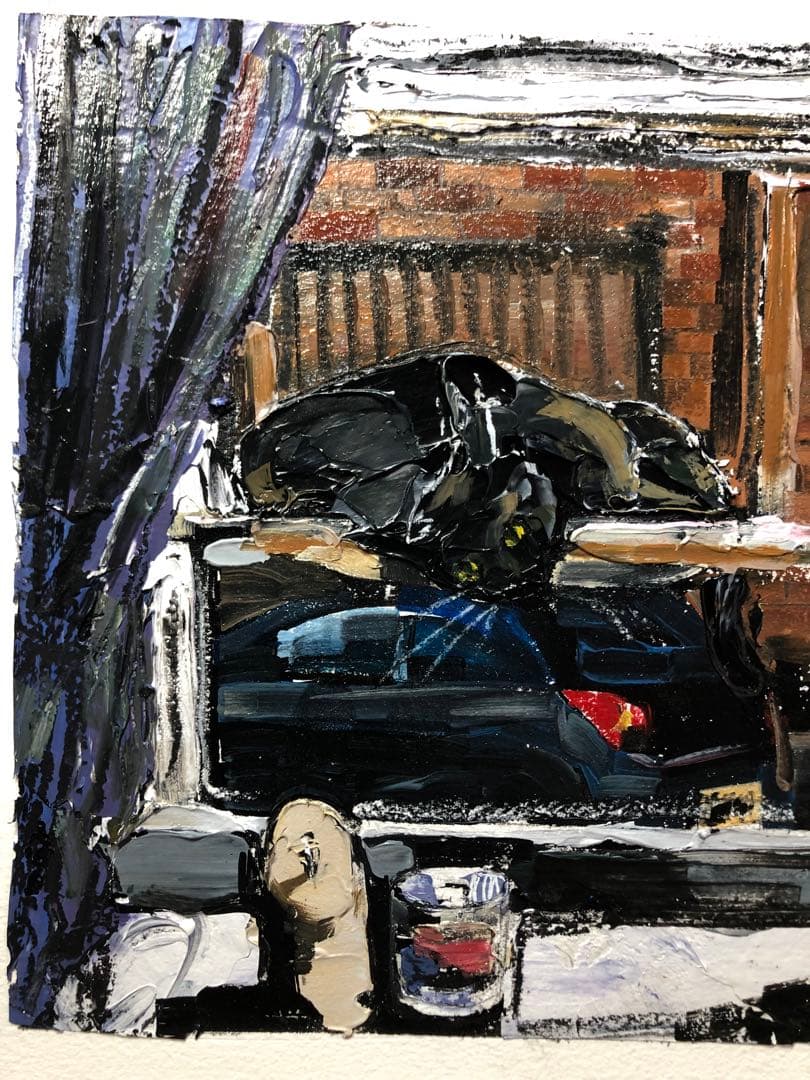 油彩『Weekday Off』