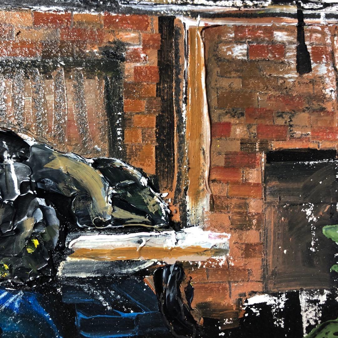 油彩『Weekday Off』