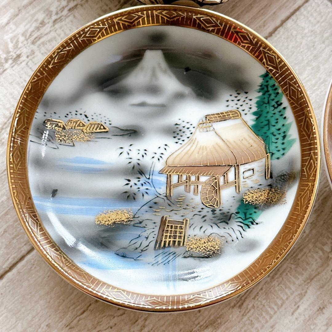 九谷焼　M夕三八　豆皿　小皿　時代物　18枚まとめセット　ヴィンテージ