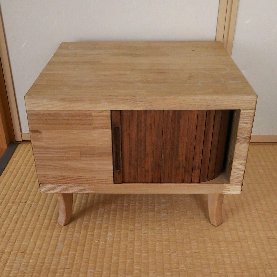 スライド扉収納ローテーブル