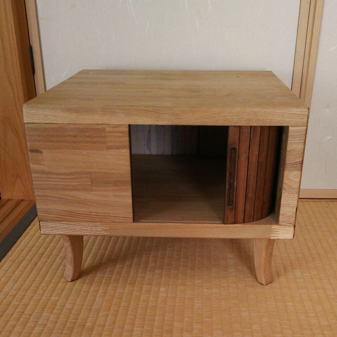 スライド扉収納ローテーブル