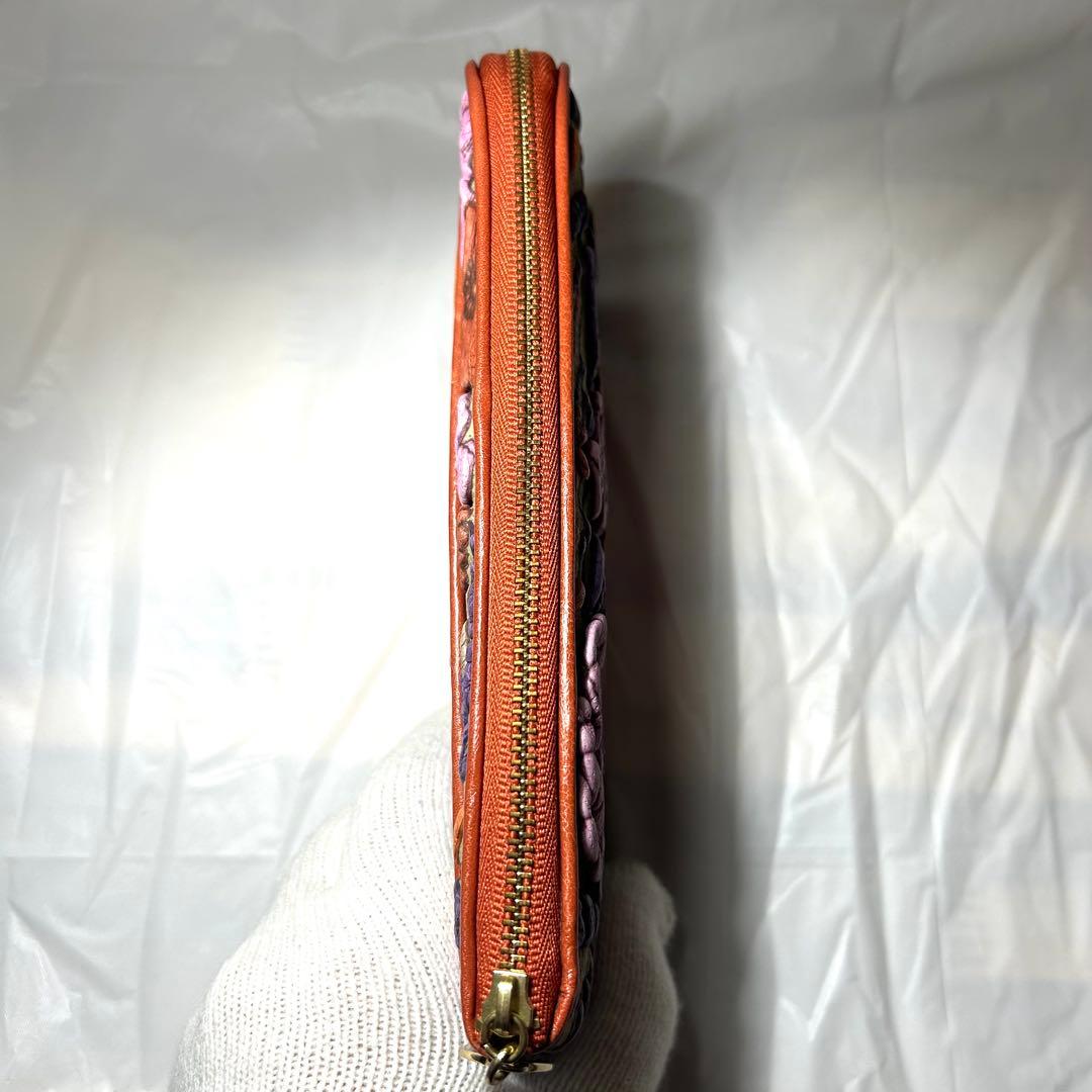 美品　デコブランシェ レディース 長財布 ブランド レザー 京香 本革